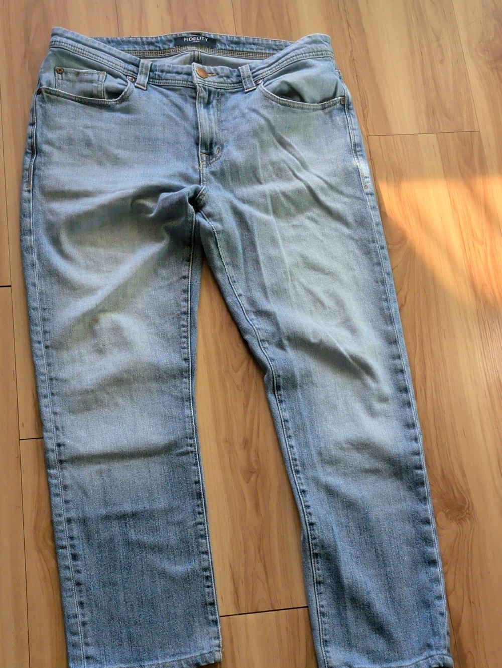 Fidelity Light Wash Men’s Straight Jeans
